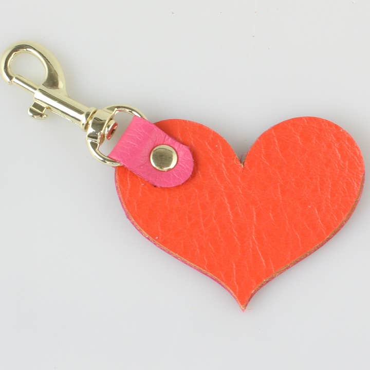 Zina Kao Exclusives - Wholesale Keychain – Women's - Two Tone Soft Leather Keychain: 2 shapes!30