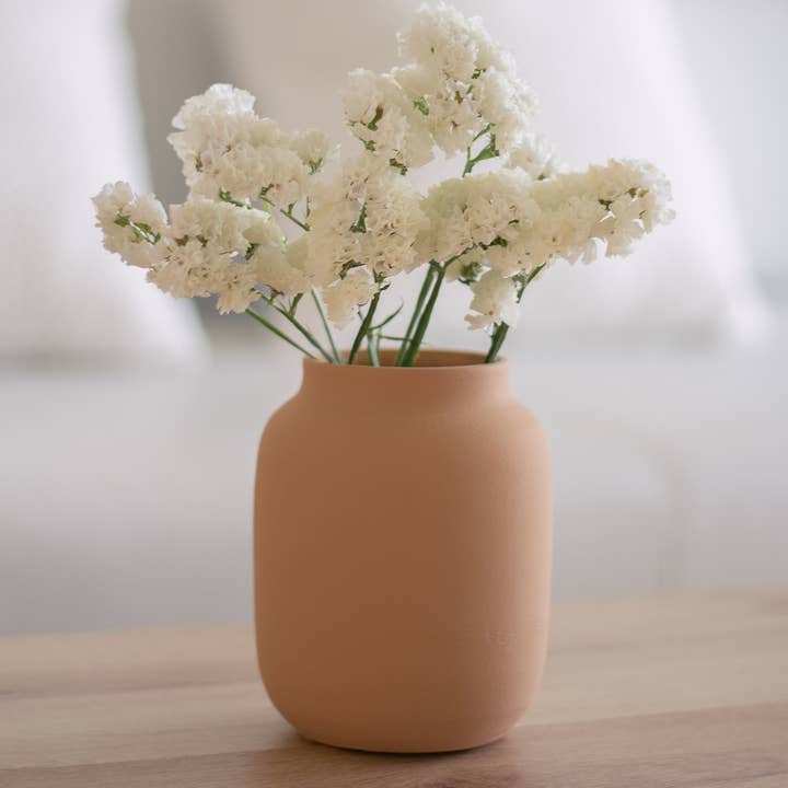 Beige Blanc 04 - Peach Vase - Perfect for dried flowers - Home for wholesale on Faire