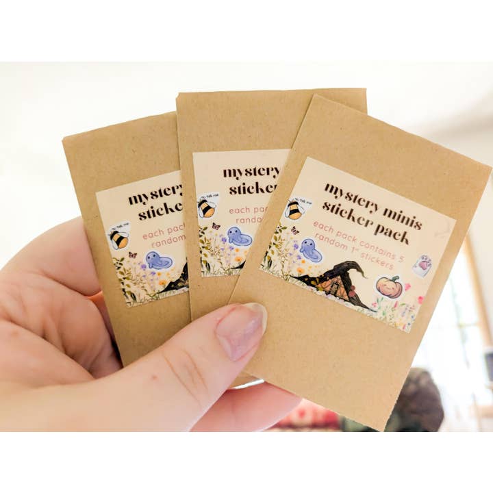 Mini Sticker Blind Bag: Mystery 1" Deco Stickers for Journal for wholesale by Witchbriar Cottage