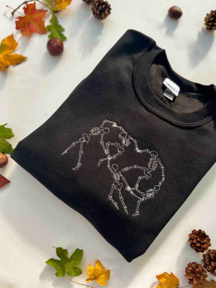 Sweatshirt van de dans van de skeletten voor wholesale door Laura Schult Design