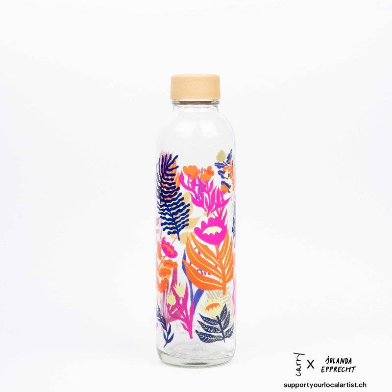 Carry Bottles - Wholesale Water Bottle - Glass water bottle - CARRY Bottle BOTANIC GARDEN 0.7l2