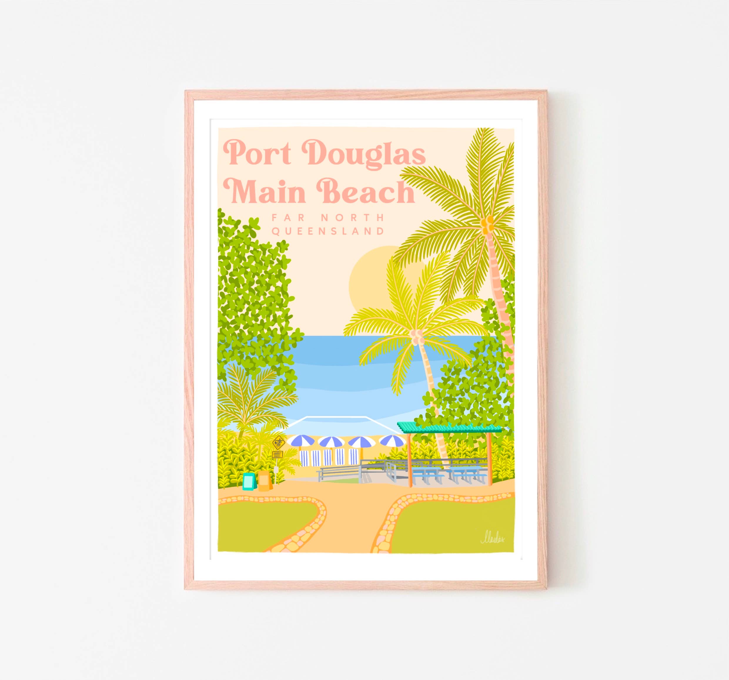 Designs by Claudia - Wholesale Art print - Port Douglas Main Beach