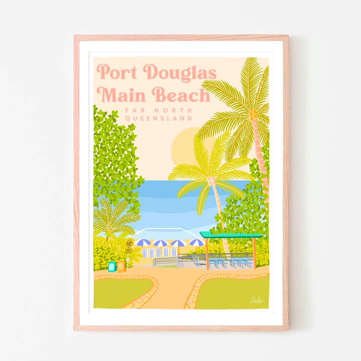 Designs by Claudia - Wholesale Art print - Port Douglas Main Beach0
