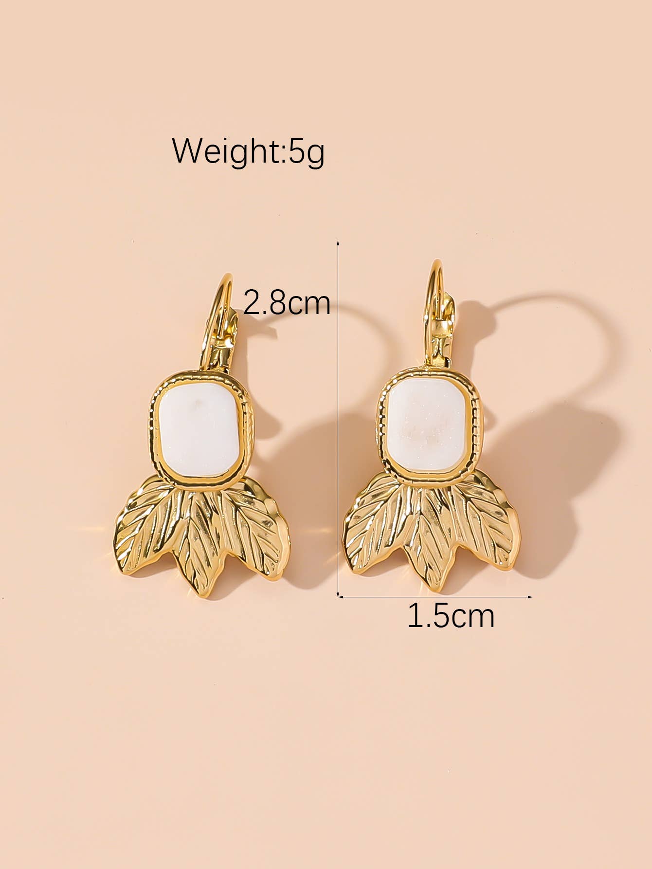 Blossom bijoux - Wholesale Dangle Earrings - 24BOA123 Stainless Steel Sleeper Earrings1