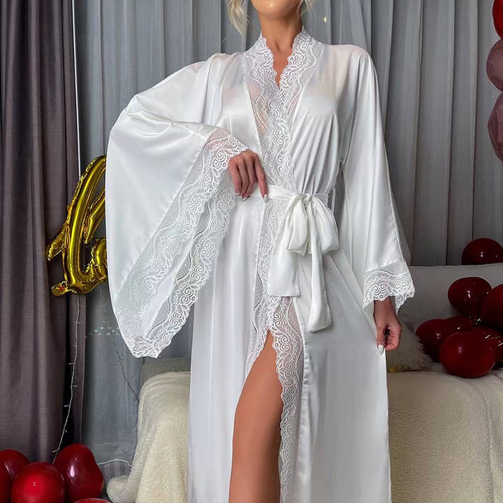 Satin robe bathrobe loungewear and other Purchase Wholesale robe soirée. Free Returns & Net 60 Terms on Faire trending on Faire.