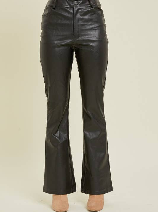 Pleather Pants for wholesale by Baevely by Wellmade USA