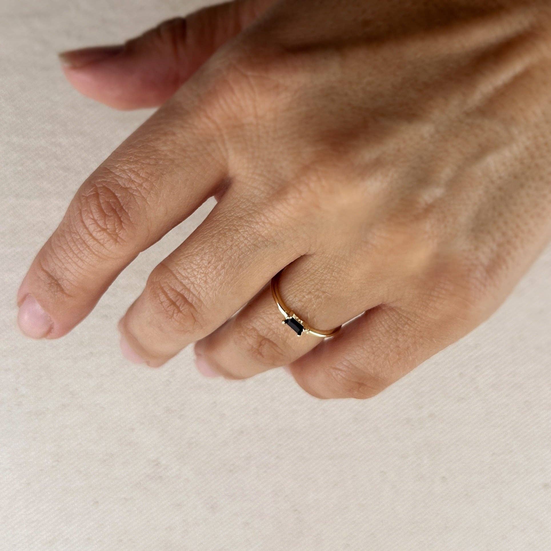 GoldFi - Wholesale Single Stone/Solitaire Ring - 18kGold Filled Birthstone Rings14