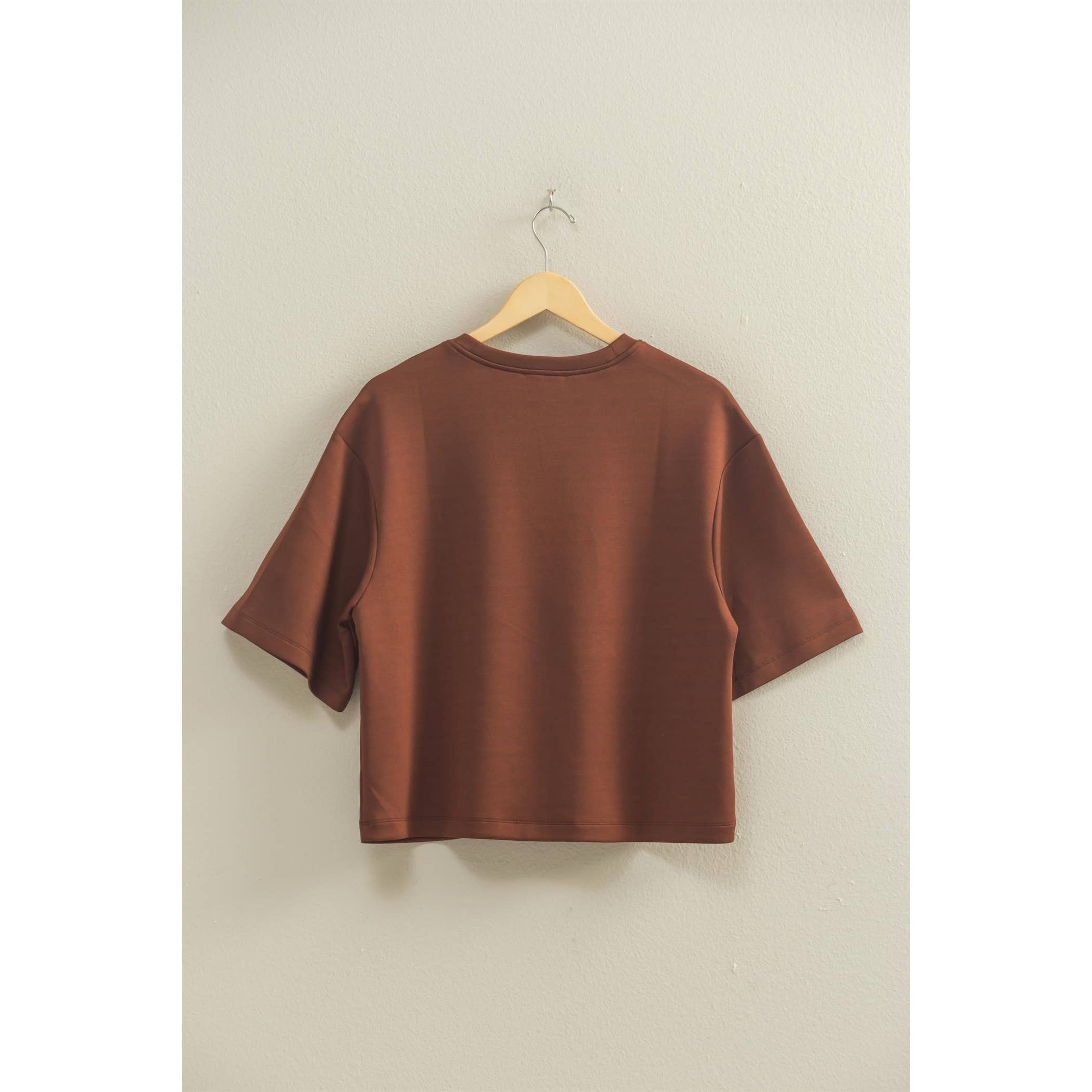 HYFVE - Wholesale Shirt - Women's - Double Knit Drop Shoulder Everyday Basic Top21