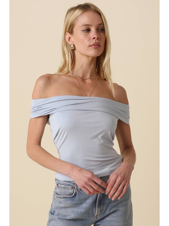 Olivaceous - Wholesale Knit Top - Women's - Leslie Off Shoulder Top12