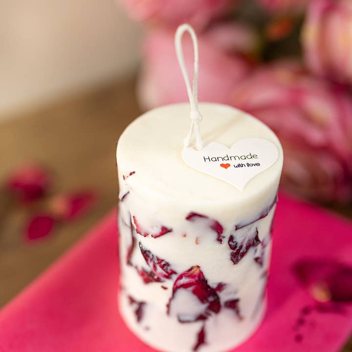 MySunshineCandless - Wholesale Novelty Candle - Dry flowers candle ,Rose Flower Soy Candles , Handmade gift5