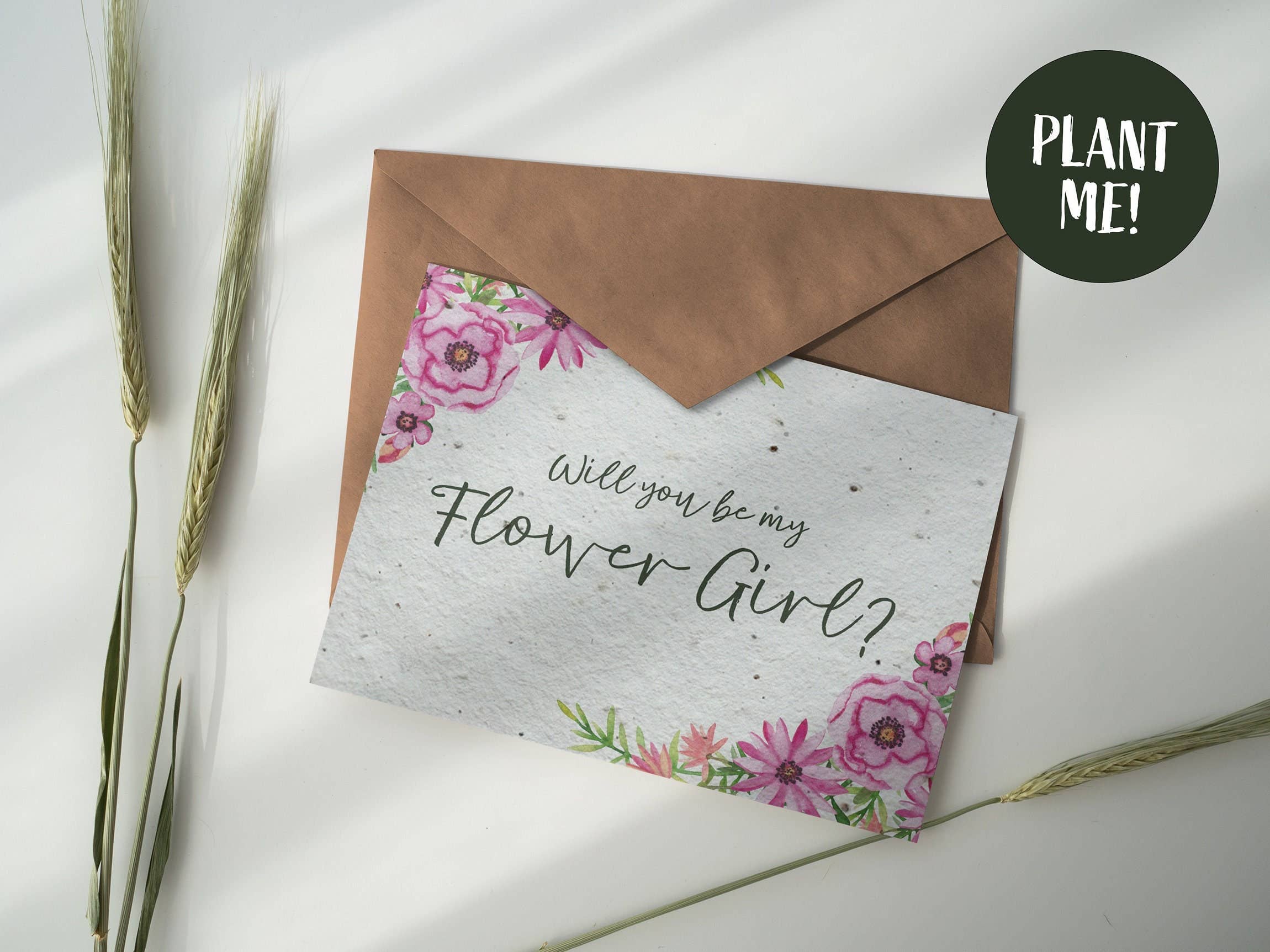 Purcell-Green Studios – wholesale Wedding card – Will you be my flower girl? Plantable Greeting Card Gift0