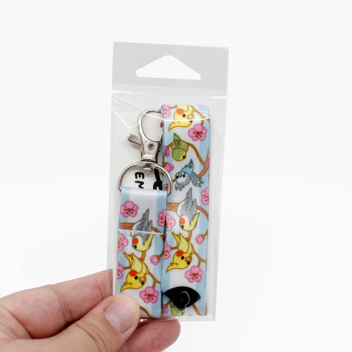 Emii Creations - Wholesale Lanyard - Unisex - Parrot Pattern Lanyard Key & ID Holder1
