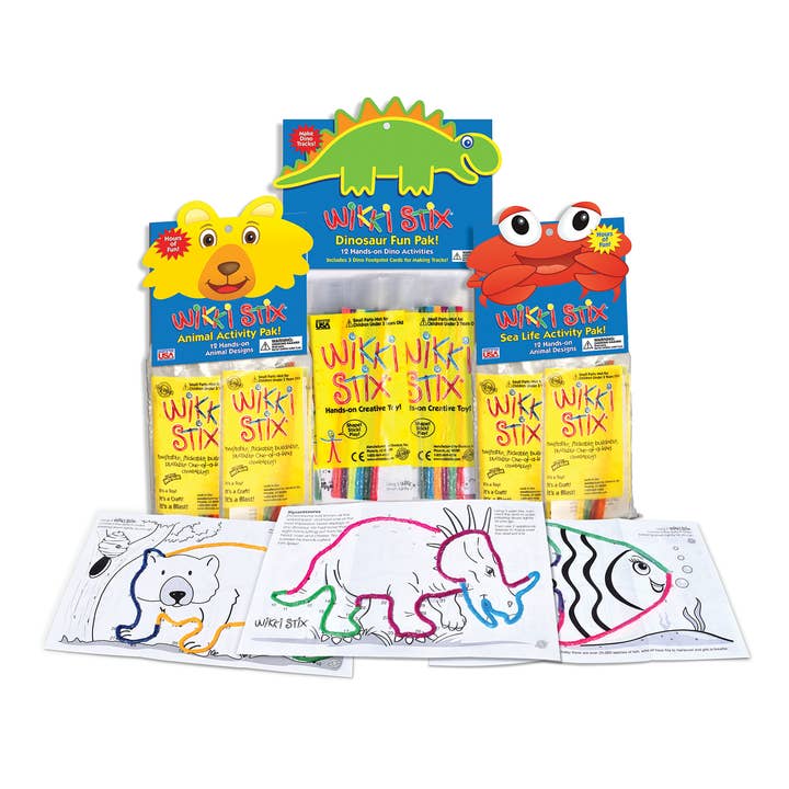 Trío Divertido de Animales para venta al por mayor de Wikki Stix