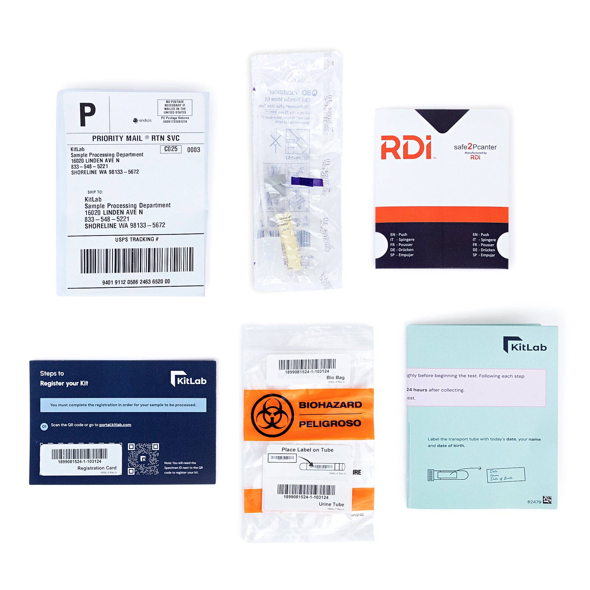 Kitlab - Wholesale First Aid Kit - Common STD Testing Kit5