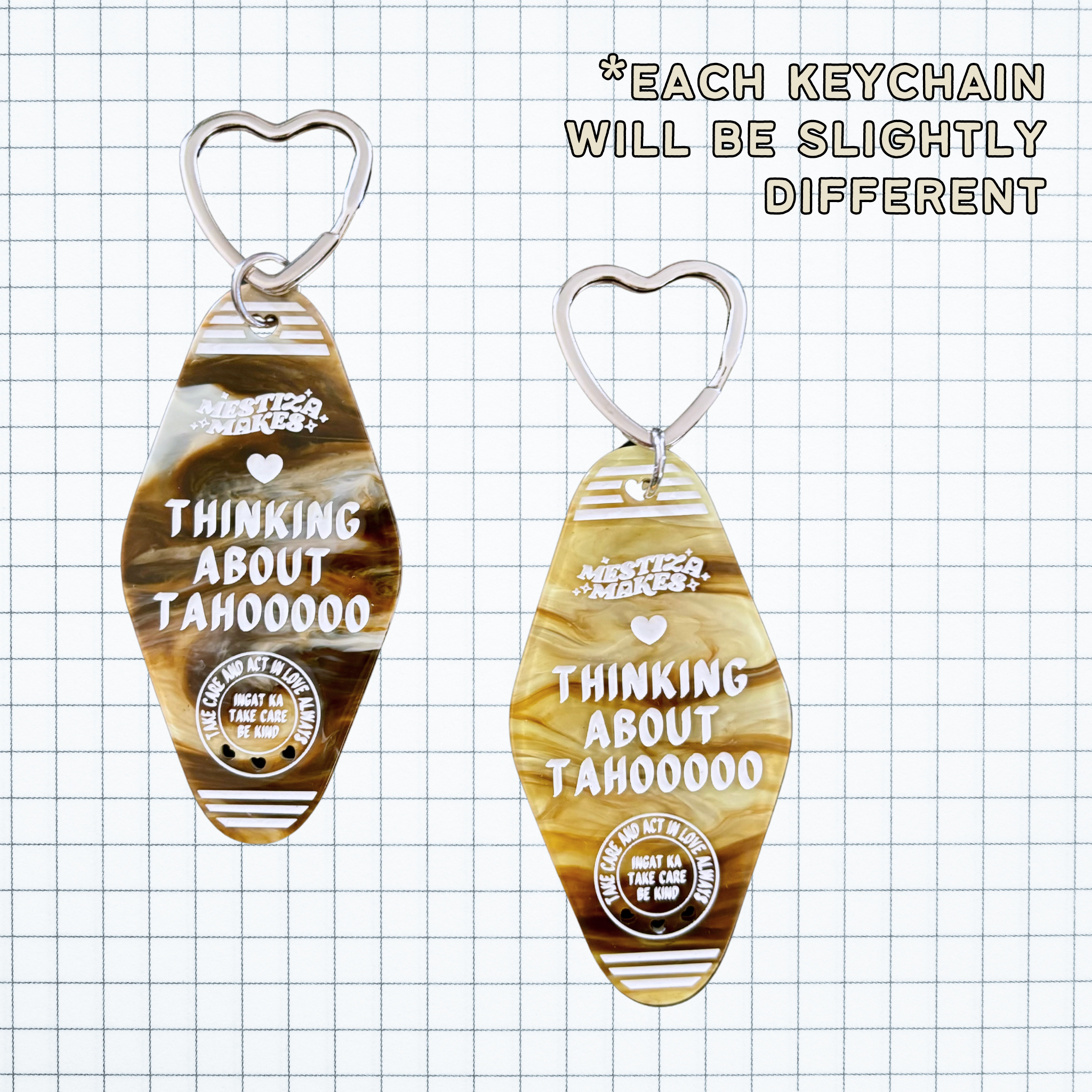 Mestiza Makes - Wholesale Keychain - Unisex - Baybayin Filipino AAPI Hotel Acrylic Key Chain2