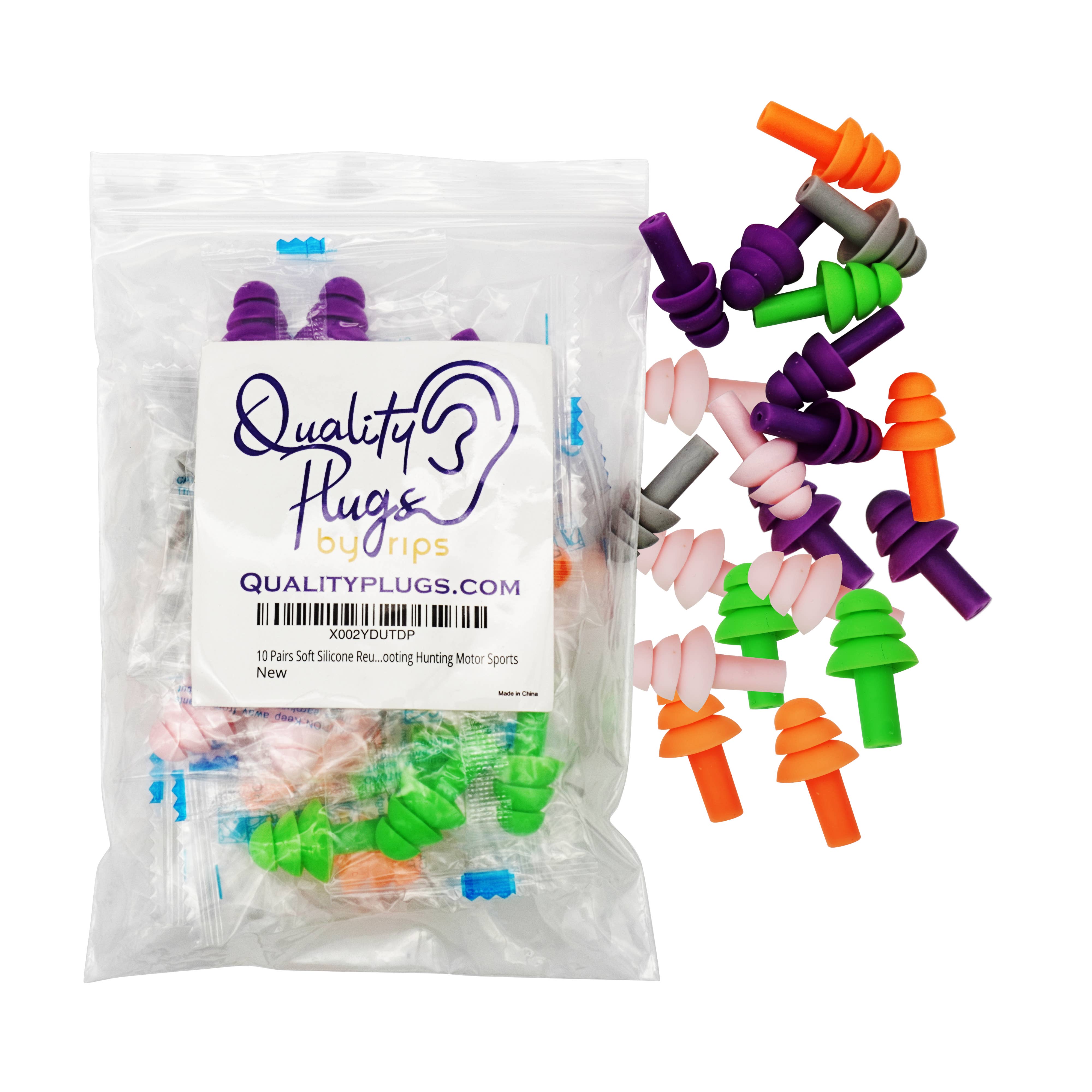 Quality Plugs - Wholesale Earplugs - Multicolored Silicone Earplugs Reusable0