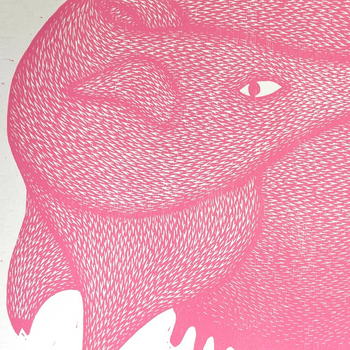 Strangford – wholesale Art print – Swine of the Times - Original Woodcut 2