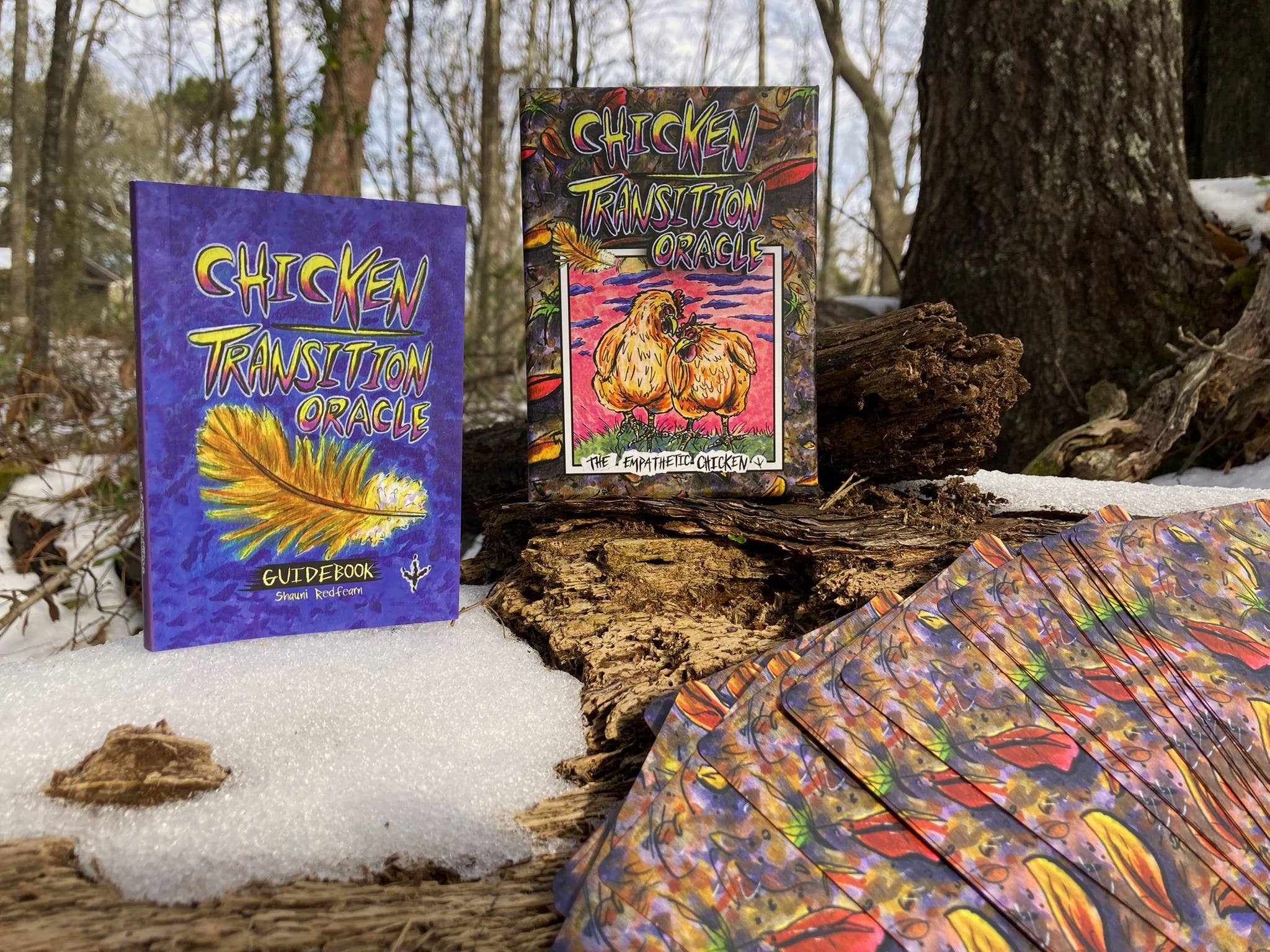 The Empathetic Chicken - Wholesale Tarot Cards - Chicken Transition Oracle Card Deck5