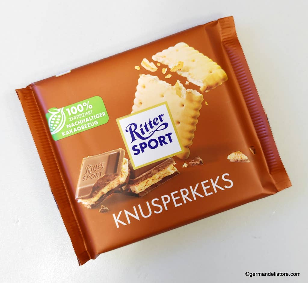 Phoenix Distributions - Wholesale Chocolate - RITTER SPORT Knusperkeks 30% 100 gramm 11count2