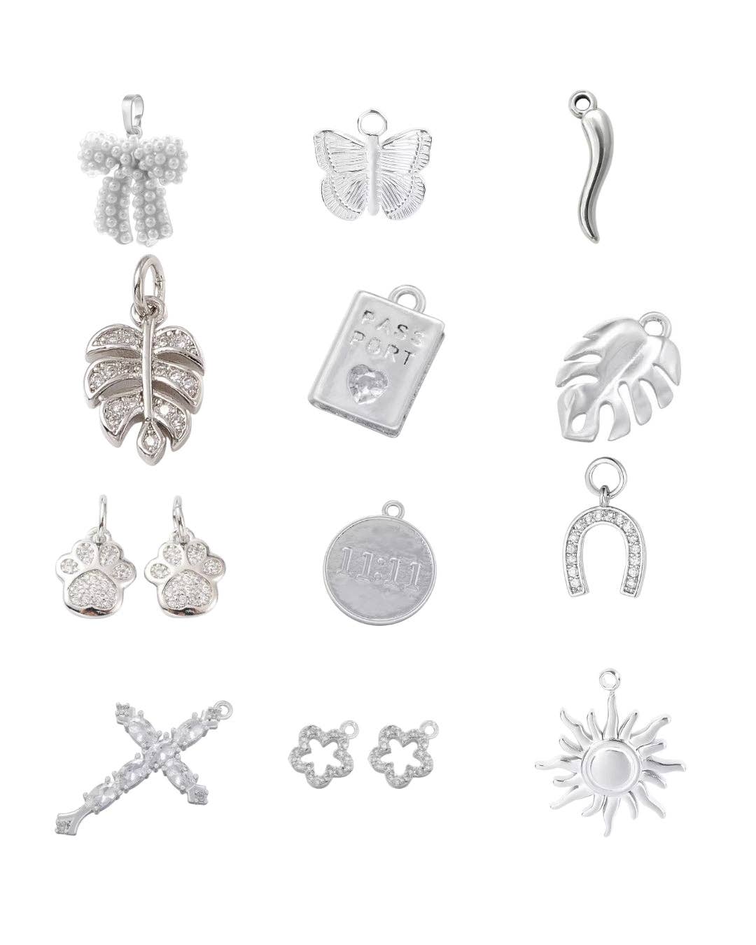 Coco Luna Collection - Wholesale Individual Charm/Pendant - Silver Charms - Charm Bar 90