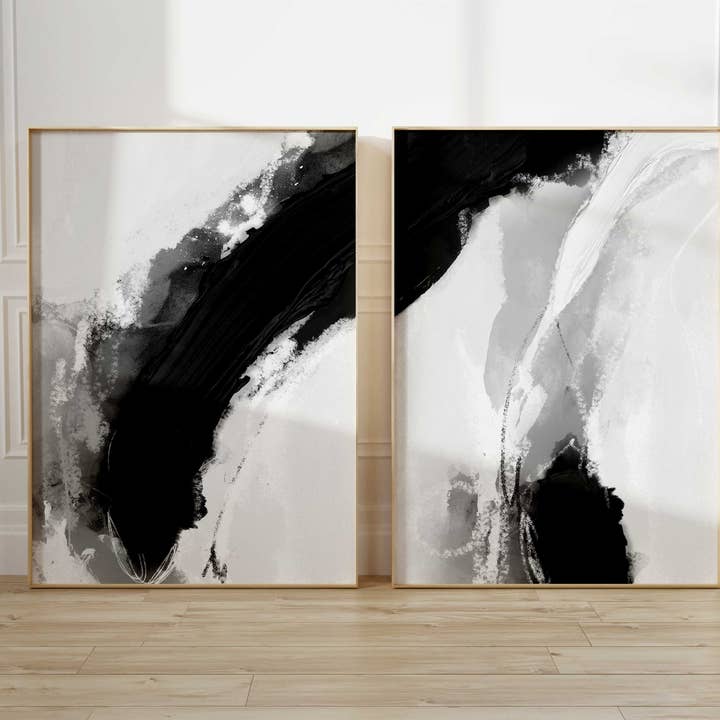 Conjunto de Impressões Abstratas Sheya por atacado de D'LUXE PRINTS