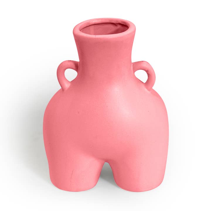 Vaso Booty «Love Handles» rosa medio per la vendita all'ingrosso da parte di McGowan & Rutherford Ltd