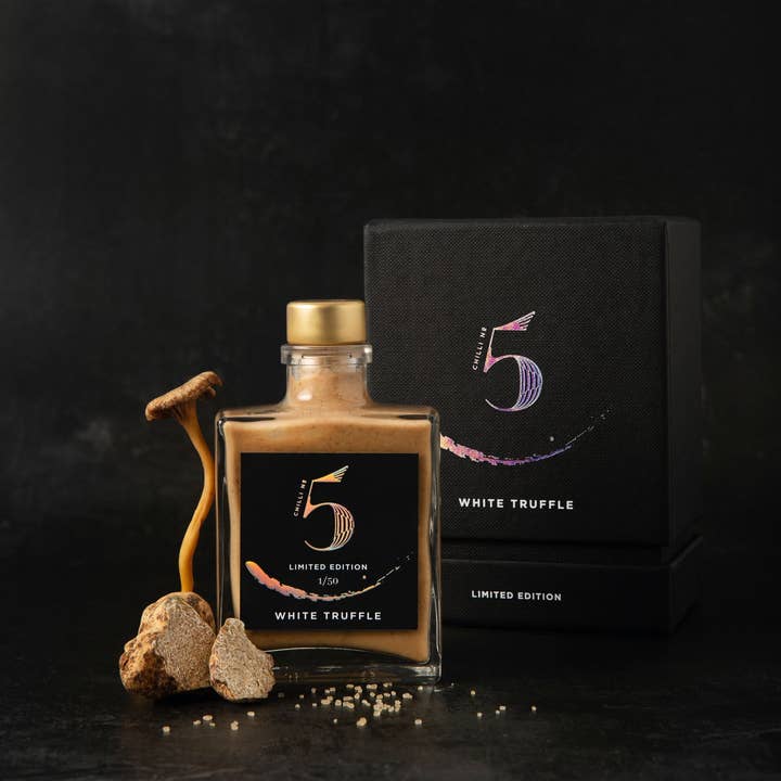 Chilli No. 5 – wholesale Sauce – White Truffle Chilli Sauce - 100ML - Gourmet Hot Sauce4