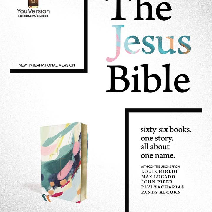HarperCollins Christian Publishing - Wholesale Display Book - NIV The Jesus Bible Artist Edition Leathersoft Multi/Teal1