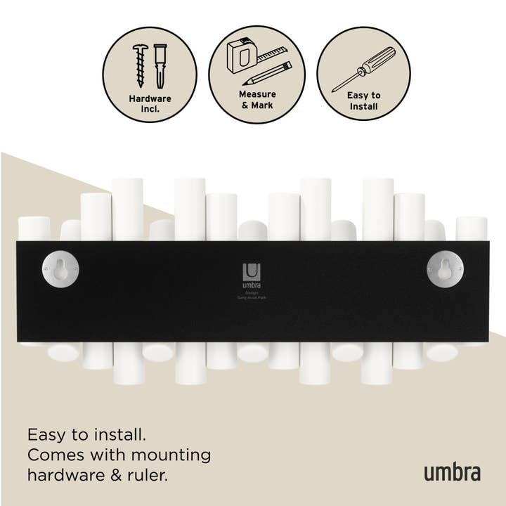 Umbra - Wholesale Wall Hook - Picket Wall-Mounted Coat Rack Rail Hook30