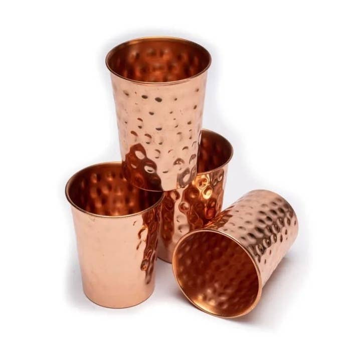 Casa Lotus - Wholesale Drinking Glass/Cup - Hammered Copper Cup1