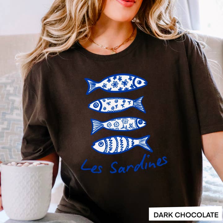 Shoppe SHC - Wholesale T-Shirt (Graphic) - Women's - Les Sardines Coastal Women’s Graphic Tee | Gildan27