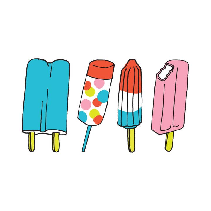 Tattly - Wholesale Temporary Tattoo - Popsicles Tattoo Pair