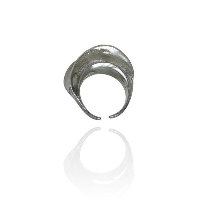 Persea Jewelry - Wholesale Band/Stacked Ring - Anillo Banana Boat Plata1