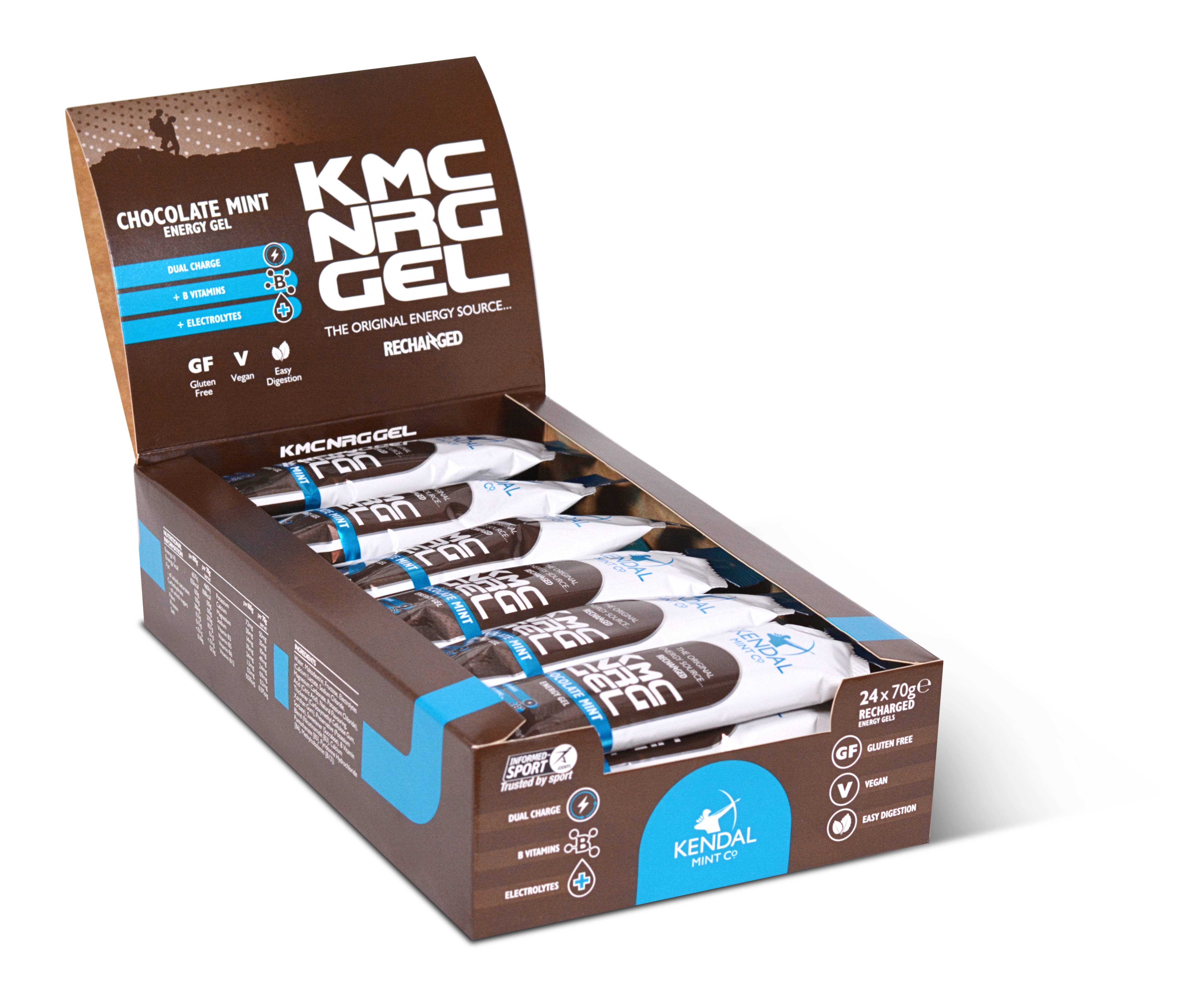Kendal Mint Co® - Wholesale Sports/Energy Drink - KMC NRG GEL+ Citrus & Mint Caffeine Energy Gel 70g10