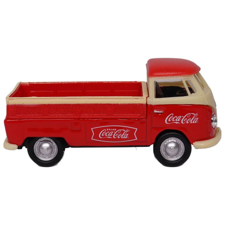 Motor City Classics, Inc. - Wholesale Decorative Tabletop Object - 1:72 Scale Coca-Cola 1962 VW T1 Pickup Diecast Model