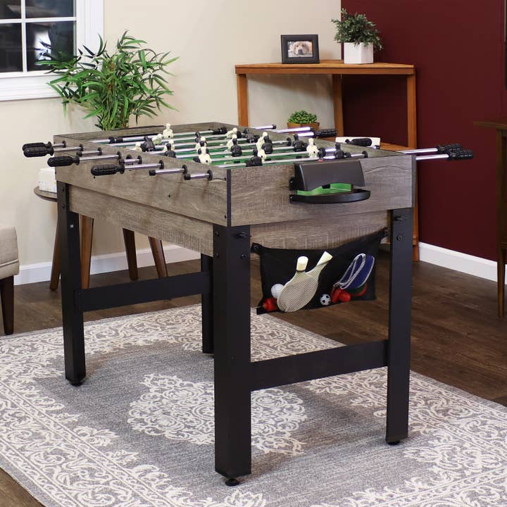 Sunnydaze Decor - Wholesale Board Game - Modern Rustic Style 5-in-1 Multi-Game Table - Gray
