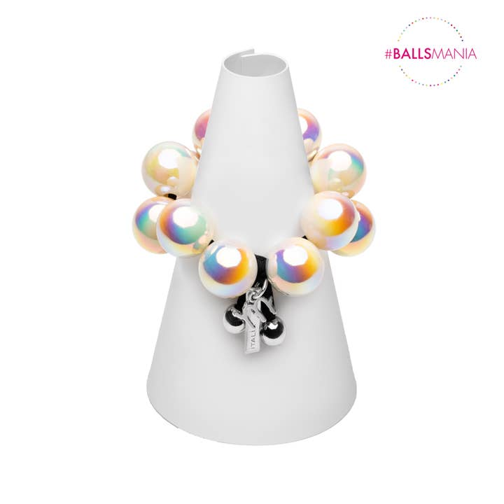 Mirta Accessori Moda - Vente Bracelet de perles - Bracelet Iride 100% fabriqué en Italie Artisanat italien