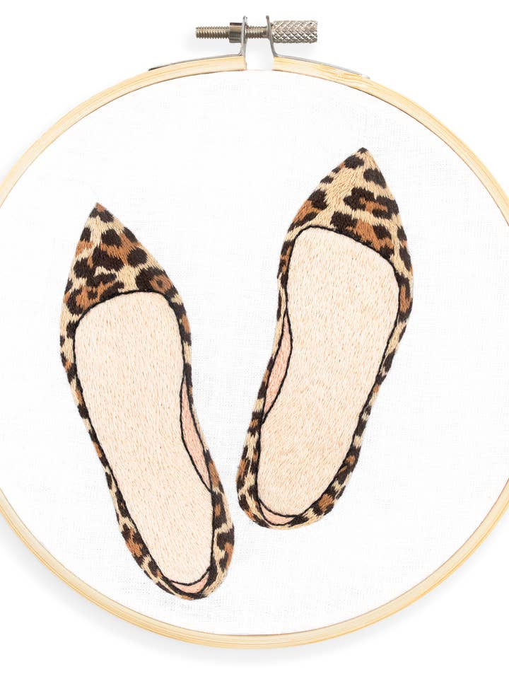 Leopard Print Flats Needle Painting Kit for wholesale by kdornbier embroidery