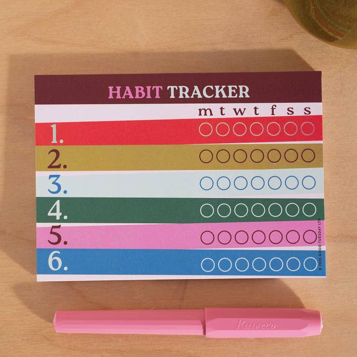 Good Tuesday (Once Upon a Tuesday) - Wholesale Planner - Weekly Habit Tracker Pad | Work Hard, Play Nice | A60