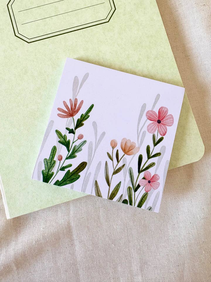 Notepad - Flower field for wholesale by Nikki Dotti