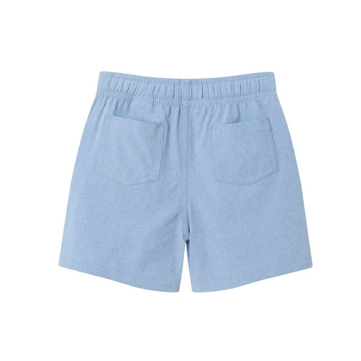 White Kids (2-8) Buttondown & Short Set | Checkered Ice Pop for wholesale on Faire7