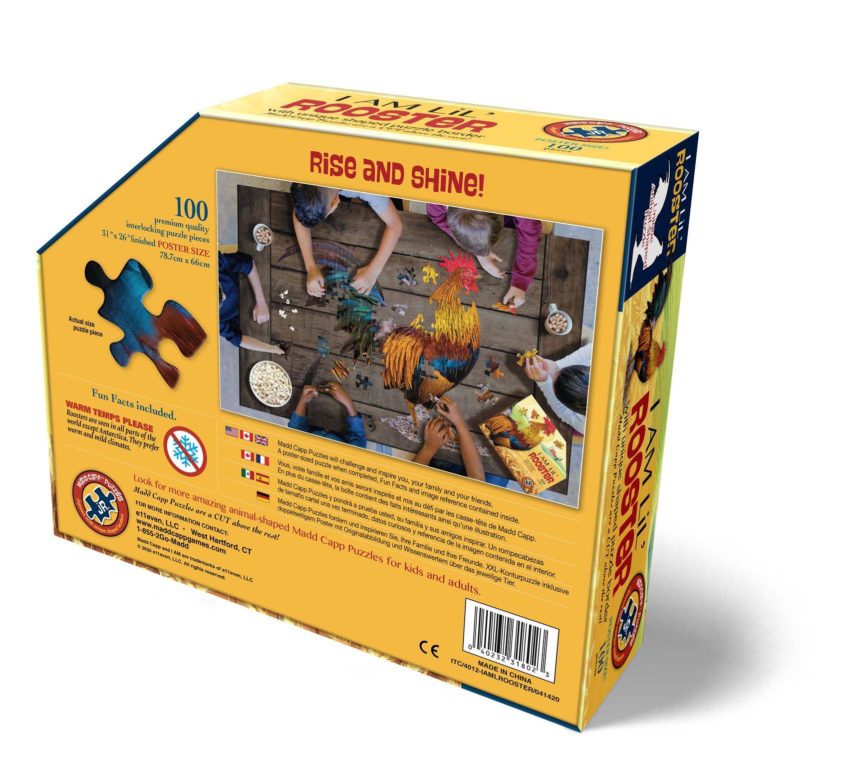 Madd Capp Games & Puzzles - Wholesale Puzzle - Kids - I AM Lil' Rooster 100 piece jigsaw puzzle - gift2