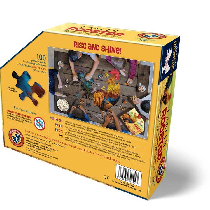 Madd Capp Games & Puzzles - Wholesale Puzzle - Kids - I AM Lil' Rooster 100 piece jigsaw puzzle - gift2