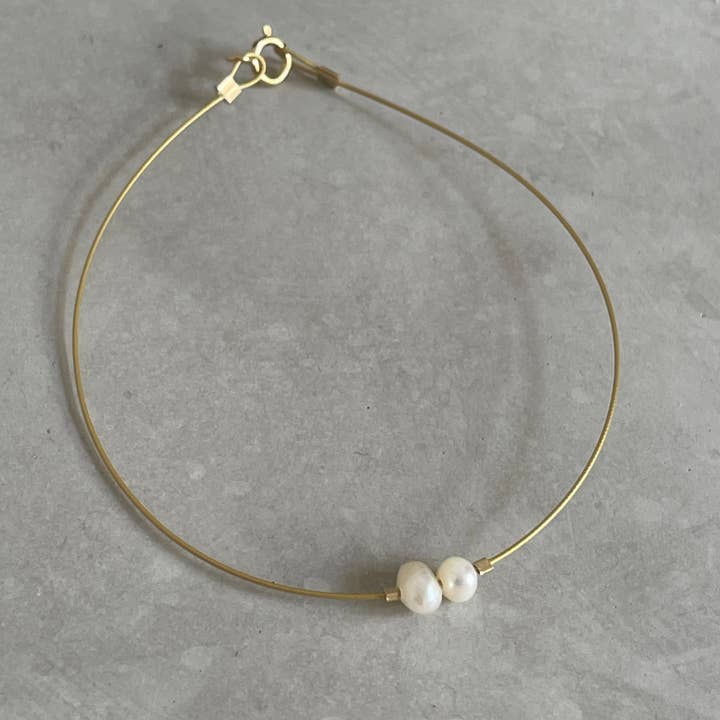 Minimalist Freshwater Pearls Bracelet for wholesale by Mar&Ella