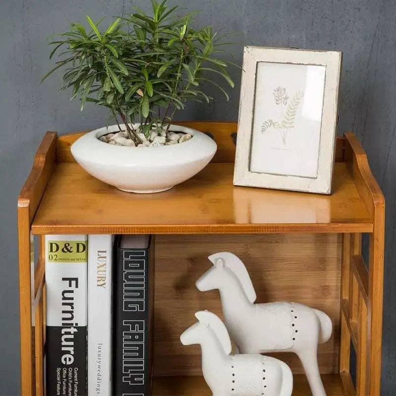 everythingbamboo - Wholesale Bookcase - Bamboo Antique Style Cabinet Book Shelf Bookcase Storage Choice Elegant BBC011