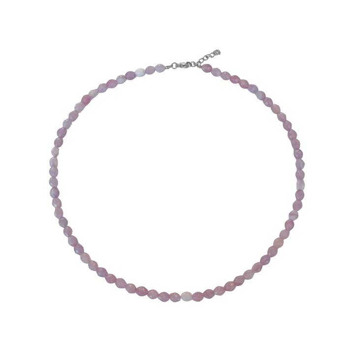 Kunzit Ädelstenshalsband – Silver för wholesale av Saint Clairmont