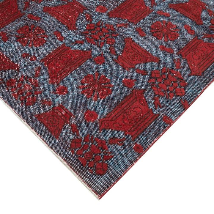 RUG N CARPET - Wholesale Area Rug - 6x10 Red Over Dyed Rug - 221303