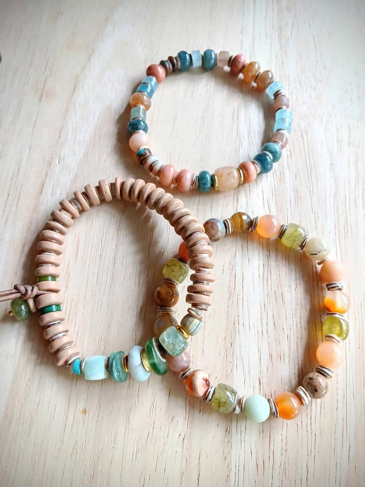 Bob Dylan chante des bracelets Margaritaville et coquille d'opale pour la vente par HavSolStudio