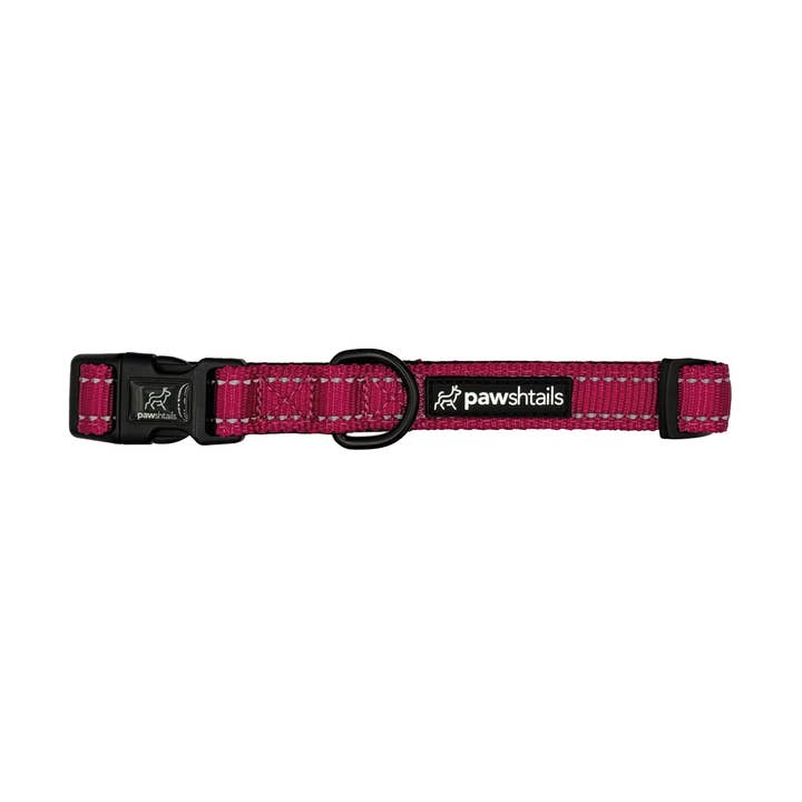 Pink Stylish Reflective Dog Collar for wholesale by Pawshtails