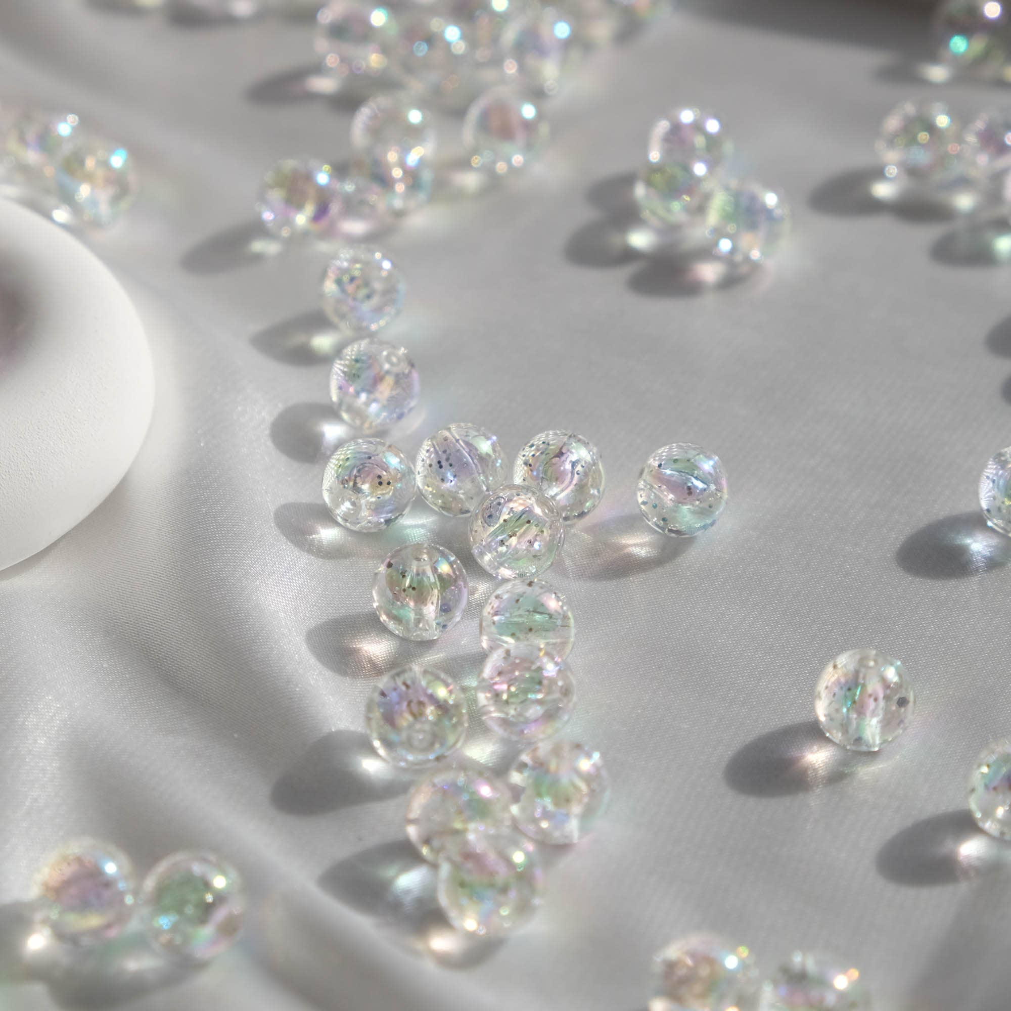 Moon Bunny - Wholesale Beads - Round Glitter Beads 10mm6